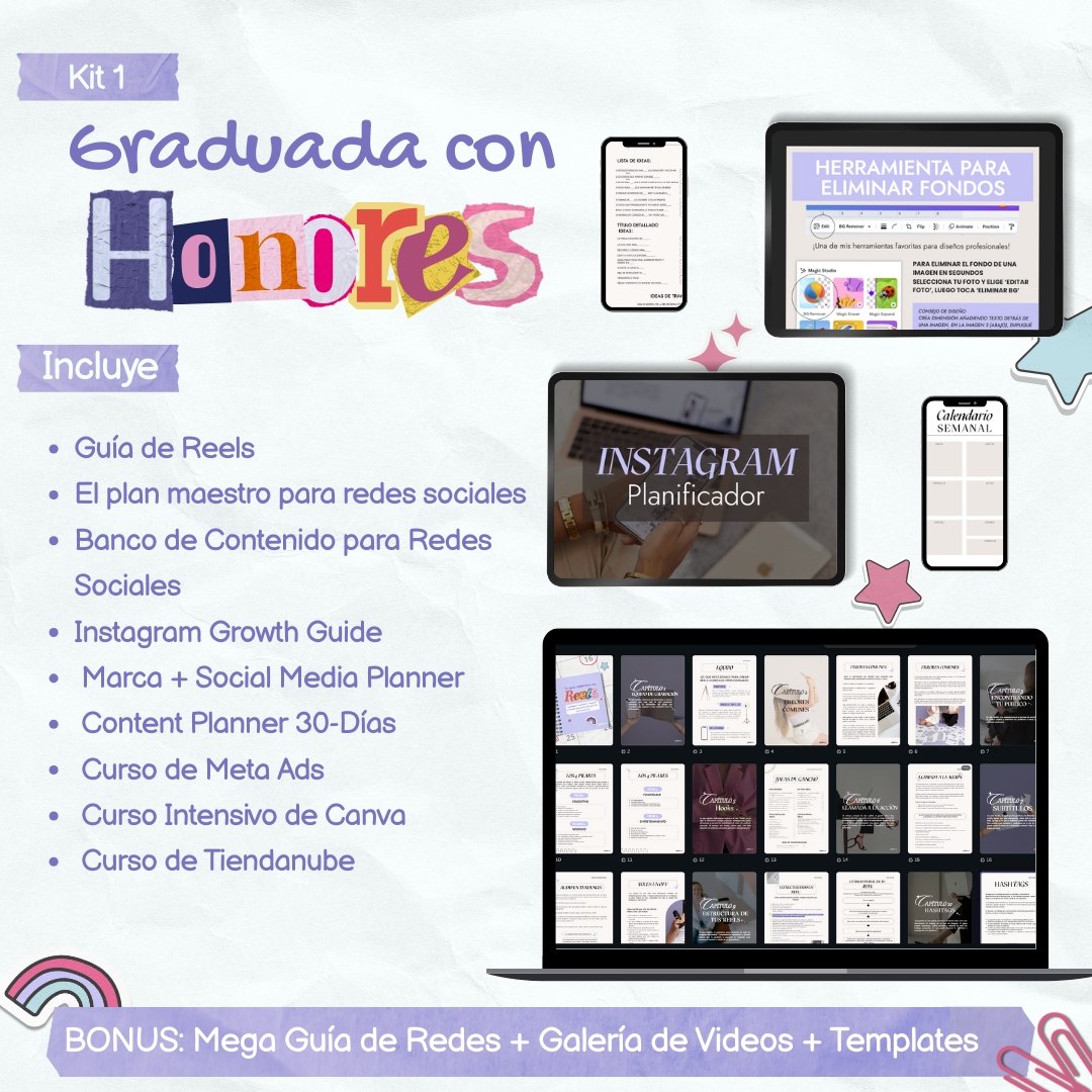 🎓 KIT #1: Graduada con Honores